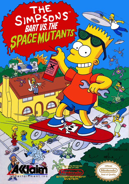 Simpsons, The - Bart vs. the Space Mutants (USA) box art